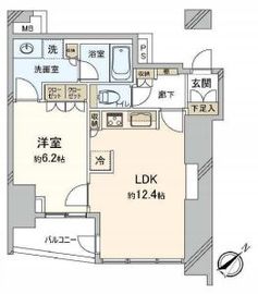 サンウッド中目黒フラッツ 2階 間取り図