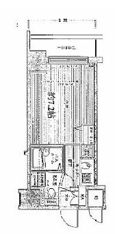 レジディア銀座東 8F1 間取り図