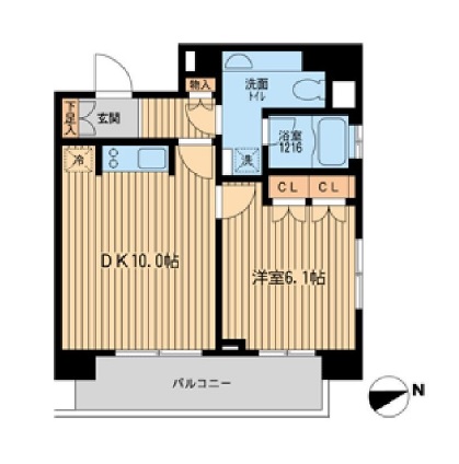 ラクラス田町 701 間取り図