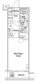 コンフォリア蒲田 809 間取り図