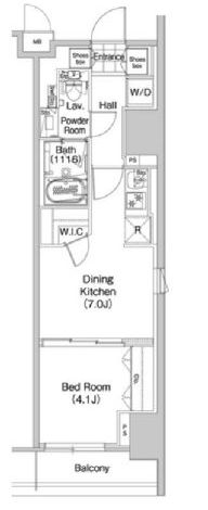 コンフォリア蒲田 614 間取り図