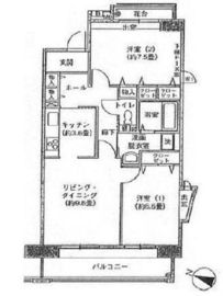 アクティ目黒駅前 2号棟 501 間取り図