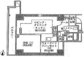 シティコート目黒 4-903 間取り図