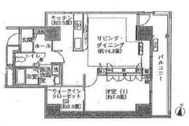 シティコート目黒 2-909 間取り図