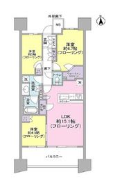 ブランズシティ品川勝島 16階 間取り図