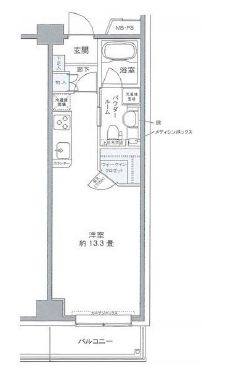 プライムアーバン豊洲 523 間取り図