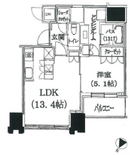 THE ROPPONGI TOKYO CLUB RESIDENCE 12階 間取り図