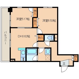 レジディア新川 602 間取り図