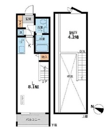 カッシア目黒 411 間取り図