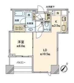 シティタワー有明 8階 間取り図