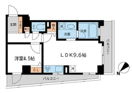 ルクレ初台 302 間取り図