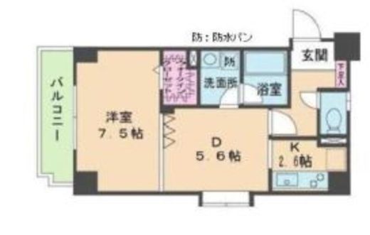 サンアーバン目黒 601 間取り図