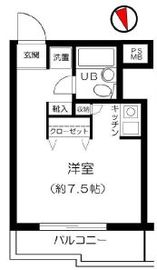 エスコート麻布十番 4階 間取り図