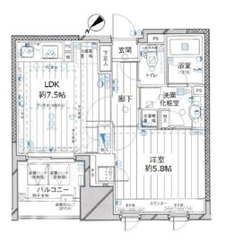 ファミール東銀座グランスイートタワー 4階 間取り図