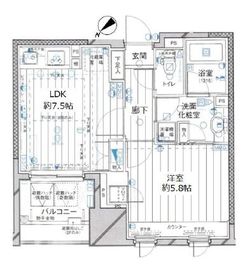 ファミール東銀座グランスイートタワー 4階 間取り図