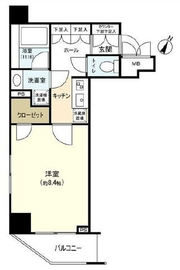 パレステュディオ麻布イースト 12階 間取り図