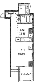 神宮前シティタワー 6階 間取り図