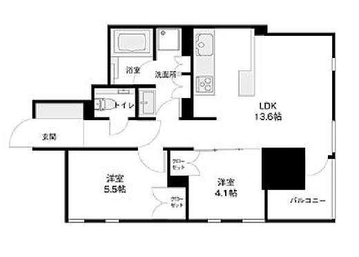 プレミスト麹町 11階 間取り図