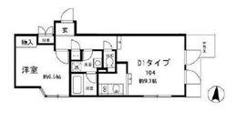 アレーロ白山2 104 間取り図