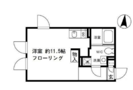 アレーロ白山2 201 間取り図
