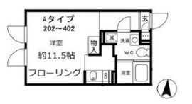 アレーロ白山2 202 間取り図