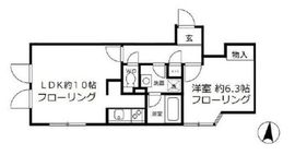 アレーロ白山2 303 間取り図