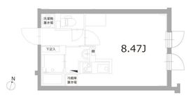 アレーロ白山2 205 間取り図