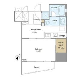 パークホームズ浜松町 4階 間取り図