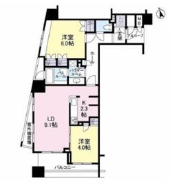 クオリア門前仲町 5階 間取り図