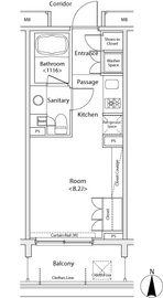 イプセ蒲田 402 間取り図
