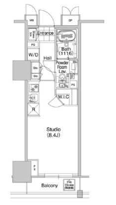 コンフォリア蒲田 1010 間取り図
