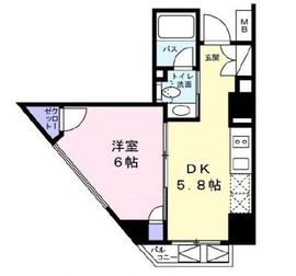 ベルファース麻布十番 203 間取り図