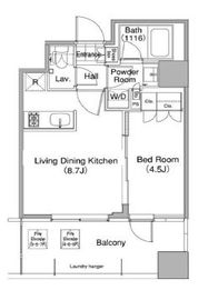 コンフォリア東池袋ウエスト 606 間取り図