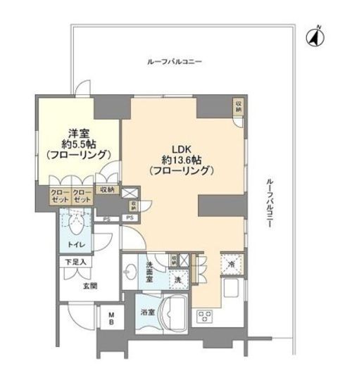 コスモリード市ヶ谷払方町 503 間取り図