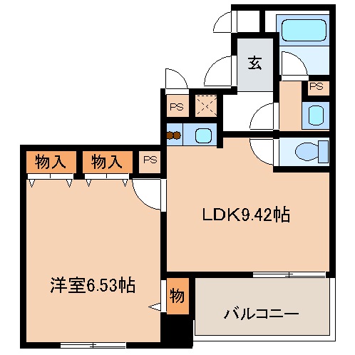 レジディア新川 706 間取り図