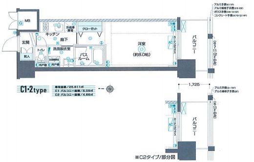 ZOOM東陽町 5階 間取り図