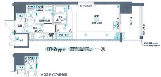 ZOOM東陽町 11階 間取り図