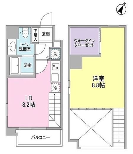 アリエルズ赤坂 901 間取り図