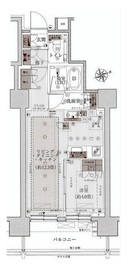 ウェリス六本木 14階 間取り図