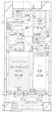 アスコットパーク日本橋コモド 2階 間取り図