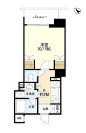 レフィール銀座フロント 7階 間取り図