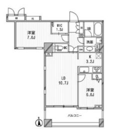 アーデン神保町 1102 間取り図