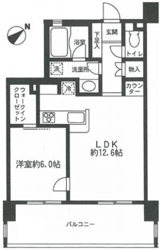 ライオンズシティ白金高輪 203 間取り図