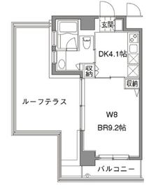 カスタリア中目黒 401 間取り図