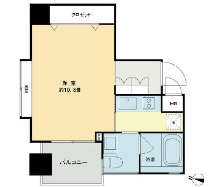 ベルファース市ヶ谷 806 間取り図