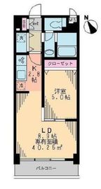 リヴェール三軒茶屋 102 間取り図