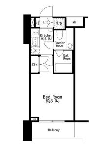 プライムアーバン用賀2 306 間取り図