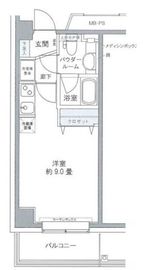 プライムアーバン豊洲 501 間取り図