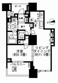 ドゥ・トゥール 32階 間取り図