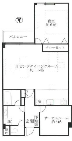 ドミール南青山 8階 間取り図